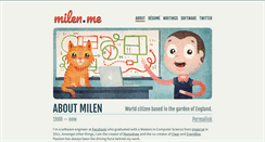 Desktop Screenshot of milen.me